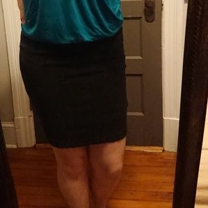 Black pencil skirt